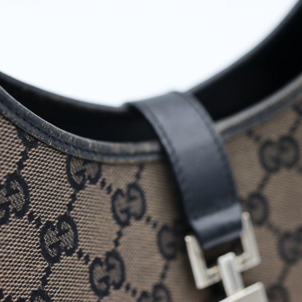Gucci Structured Jackie Monogram Canvas‎ Handbag - Picture 5 of 14